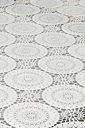 Pvc Şeffaf Hasır Masa Örtüsü Silinebilir Lüks Masa Örtüsü Su Geçirmez Muşamba Sofra Bezi