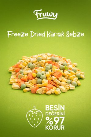 Freeze Dried Sebze Mix Kova (Dondurularak Kurutulmuş Sebze Mix)