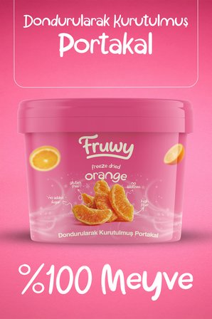 Freeze Dried Portakal Kova (Dondurularak Kurutulmuş Portakal)