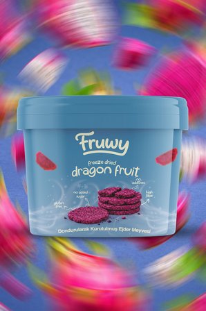 Freeze Dried Ejder Meyvesi Kova (Dondurularak Kurutulmuş Ejder Meyvesi)