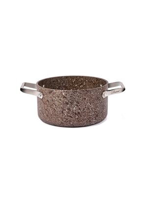 Brioni Stone-Age Terra 20 cm Çizilmez Yanmaz Yapışmaz İndüksiyonlu Derin Tencere