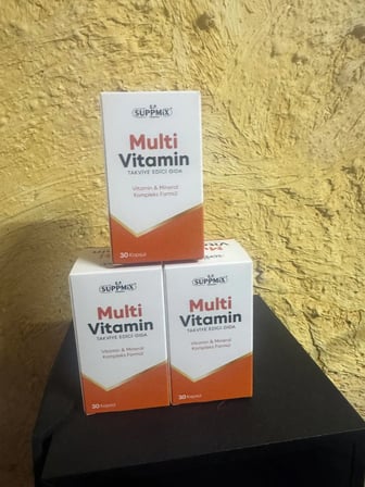 SUPPMİX MULTİ VİTAMİM&MİNERAL 30 TABLET(3 AL 2 ÖDE)