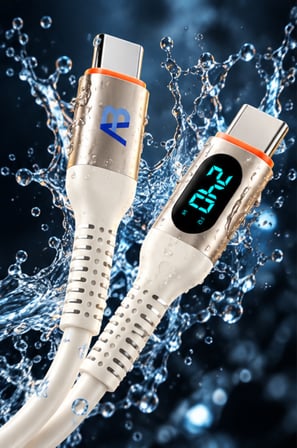 240W Yüksek Hızlı Ekranlı Şarj Kablosu Samsung Galaxy,Xiaomi Uyumlu 150 cm Beyaz CCH07-007