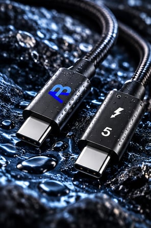 240W Thunderbolt 5 USB-C Hızlı Şarj Kablosu Samsung iPhone Xiaomi iPad Tablet MacBook Uyumlu 150 cm Siyah CCH20-007