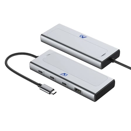 5-in-1 USB-C-Hub M.2 NVMe SSD Sabit Disk Muhafazası Thunderbolt Uyumlu DEH01-017