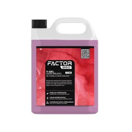 Factor360 Jel Oto Lastik Parlatıcı 5 L
