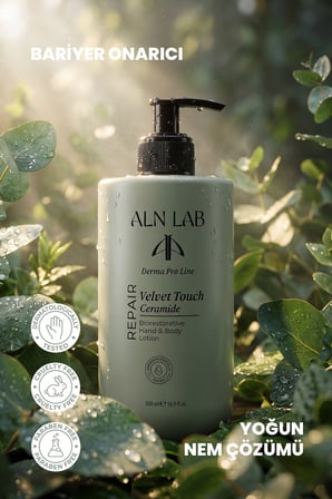 Aln Nab Velvet Touch Ceramide El & Vücut Losyonu 500 Ml – Biyomimetik Seramid Kompleksi Ve Pentavitin® Destekli Bariyer Onarıcı Yoğun Nemlendirici