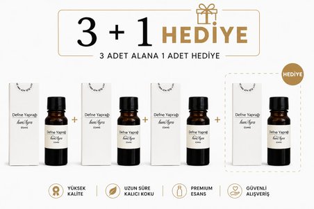 Humayra Defne Yaprağı Parfüm Kolonya Koku Difüzörü Esansı Dökme 10 Ml