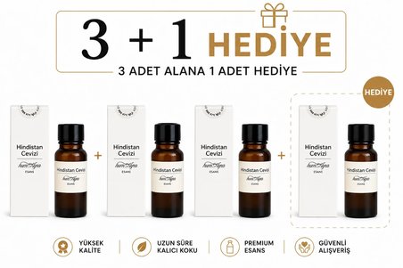 Humayra Hindistan Cevizi Parfüm Kolonya Koku Difüzörü Esansı Dökme 10 Ml