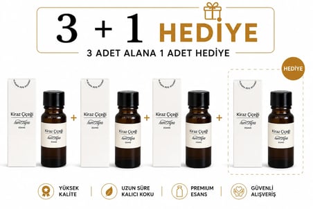 Humayra Kiraz Çiçeği Parfüm Kolonya Koku Difüzörü Esansı Dökme 10 Ml