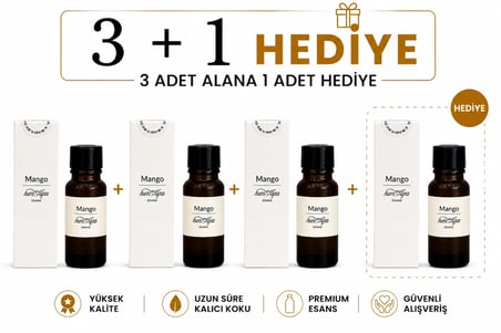 Humayra Mango Parfüm Kolonya Koku Difüzörü Esansı Dökme 10 Ml