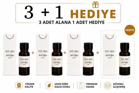 Humayra Sedir Ağacı Parfüm Kolonya Koku Difüzörü Esansı Dökme 10 Ml