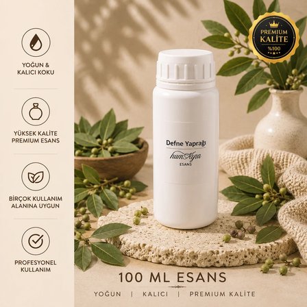 Humayra Defne Yaprağı Parfüm Kolonya Koku Difüzörü Esansı Dökme 100 Ml