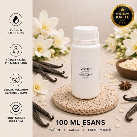 Humayra Vanilya Parfüm Kolonya Koku Difüzörü Esansı Dökme 100 Ml