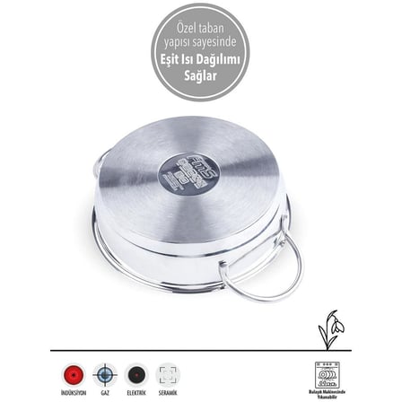 FMS Rafadan 20-22 cm 2'li Çelik Sahan Seti 5029