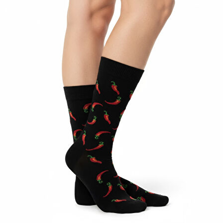 Pepper Socks – Desenli Unisex Soket Çorap
