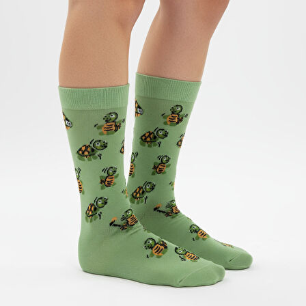 Tortoise  Socks – Desenli Unisex Soket Çorap
