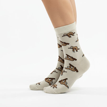 Sloth Socks – Desenli Unisex Soket Çorap