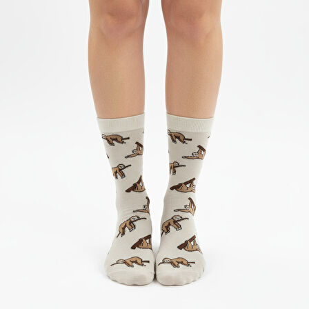 Sloth Socks – Desenli Unisex Soket Çorap