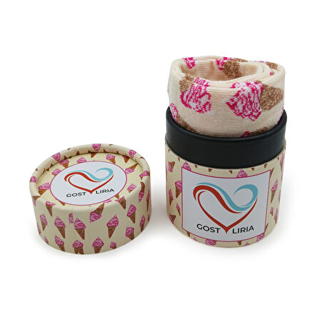 İce Cream Socks – Desenli Unisex Soket Çorap