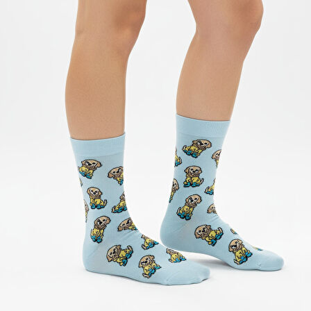 Cute Dog Socks – Desenli Unisex Soket Çorap