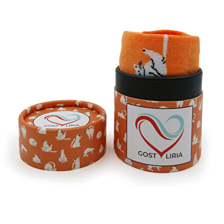 Silver Cat Socks – Desenli Unisex Soket Çorap