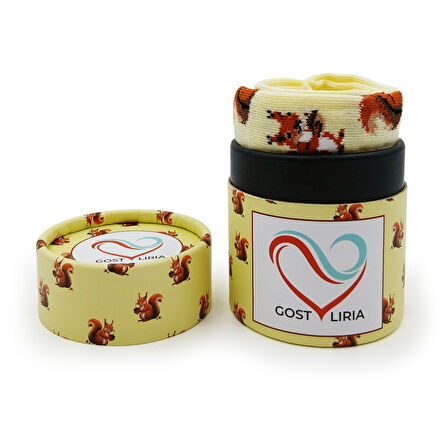 Squirrel Socks – Desenli Unisex Soket Çorap