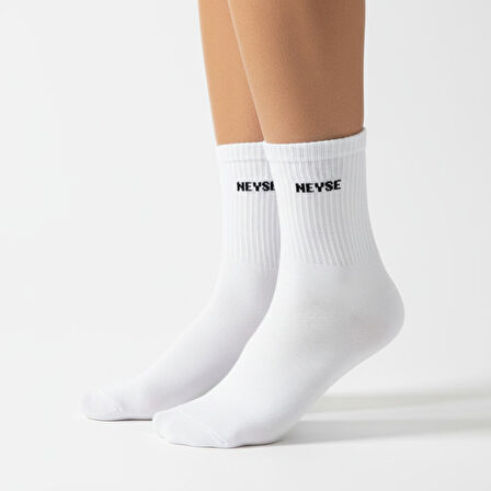 GOST LİRİA - Farklı Sloganlı Ribanalı  Tenis Çorap 3 lü