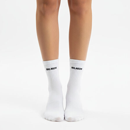 GOST LİRİA - Farklı Sloganlı Ribanalı  Tenis Çorap 3 lü