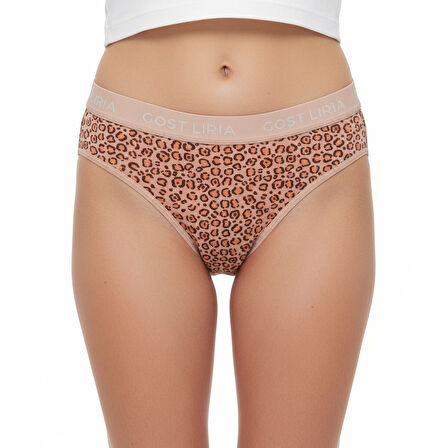 Gost Liria- Leopard Desenli Kadın Slip Külot