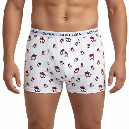 - Chicken Desenli Erkek Boxer
