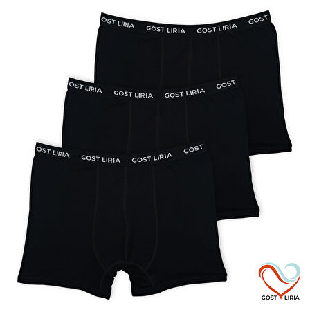 -Premium Bambu Erkek Boxer – 3’lü Paket