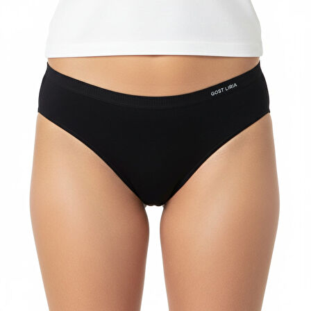  Premium Bambu Kadın Slip – 6’lı  Paket Siyah