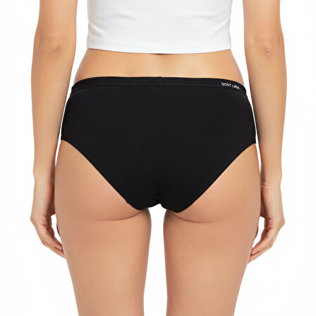  Premium Bambu Kadın Slip – 6’lı  Paket Siyah