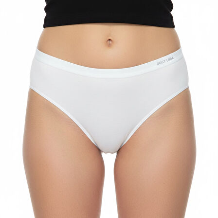 - Premium Bambu Kadın Slip – 6’lı  Paket Beyaz