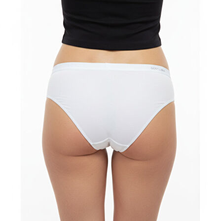 - Premium Bambu Kadın Slip – 6’lı  Paket Beyaz