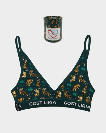 Tiger Desenli Kadın Bralet