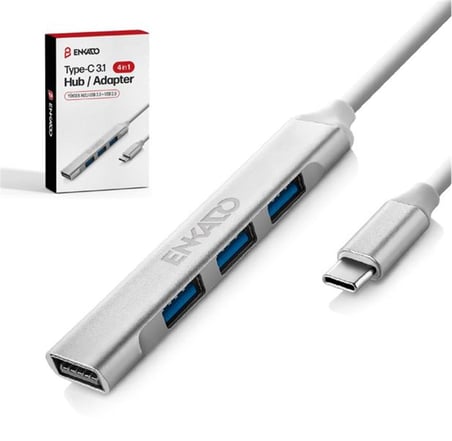 ENKADO EKD-UH60 USB 3.0 TO 4in1 , 1 PORT USB 3.0+3PORT USB 2.0 HUP ADAPTÖR