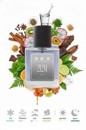 113 - 212m - 212 Vip Men 50ml Erkek Parfüm 113, One Size