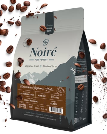 Colombia Supremo Huila %100 Arabica Single Origin Çekirdek Kahve 250 g 