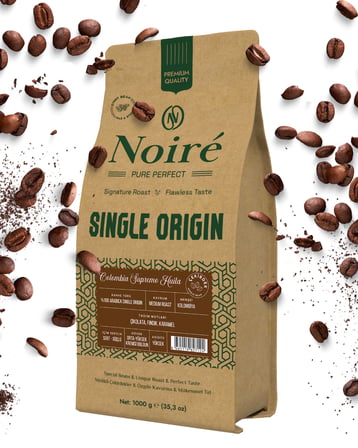 Noire Colombia Supremo Huila 1000g %100 Arabica Single Origin 
