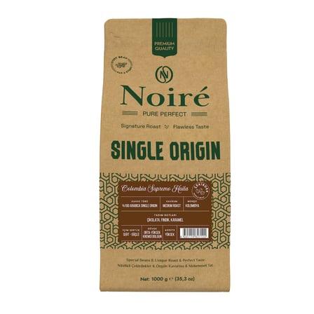 Colombia Supremo Huila %100 Arabica Single Origin Çekirdek Kahve 1 kg 