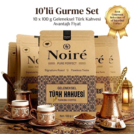 Noire Geleneksel Türk Kahvesi %100 Arabica 10x100g Avantajlı Set 
