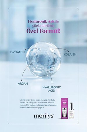 Morilys Biotin Saç Serumu Saç Dökülmesine Karşı Keratin &Argan İçerikli Saç Bakım Serumu 30 ML
