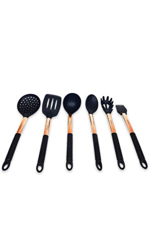 Helper 7 Parça Silikon Kepçe Seti Bakır Renk