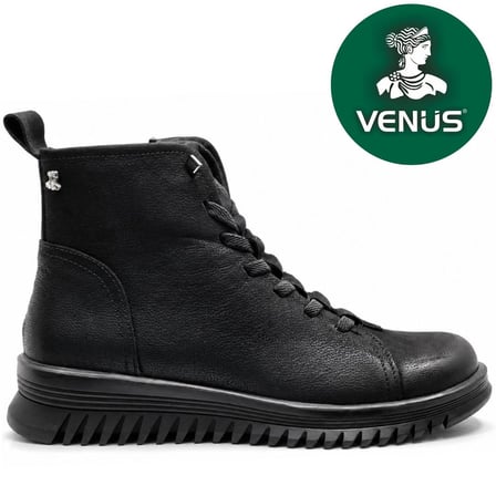 Venüs Pepuza Hakiki Deri Kaymaz Düz Taban Ortopedik Kadın Bot