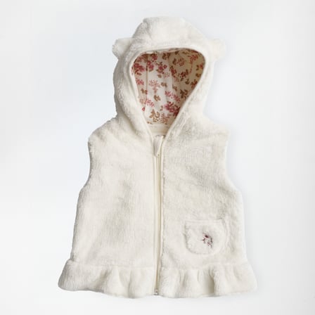 Andywawa Floral Dreams Vest Welsoft Kız Bebek Yelek AC27022