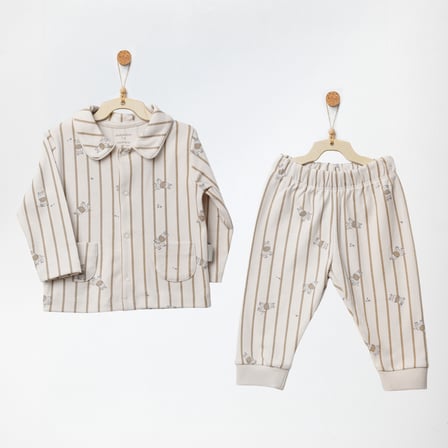 Andywawa ZZZ Zebra Erkek Bebek Alt Üst Takım AC27283