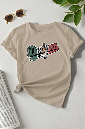 Erkek Dodgers Baskılı Tasarım Tshirt