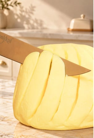 Canbakkal Tuzlu Tereyağı 1 Kg /  %100 Süt Yağından, Renklendirici İçermeyen, Analiz Raporlu (Salmonella Analizli)